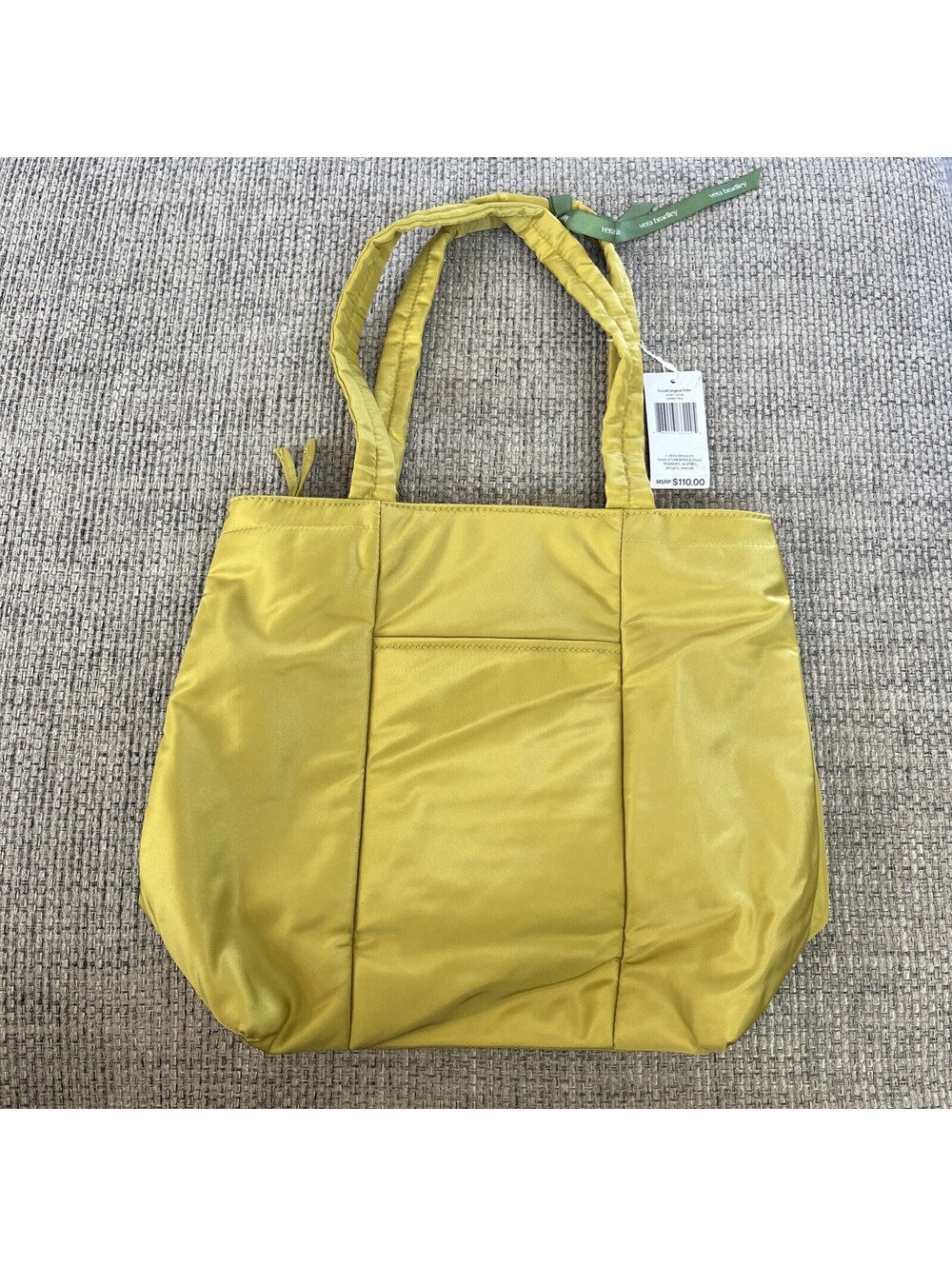 New! Vera Bradley Small Original Tote Color Golden Olive - $110 MSRP - With Tags
